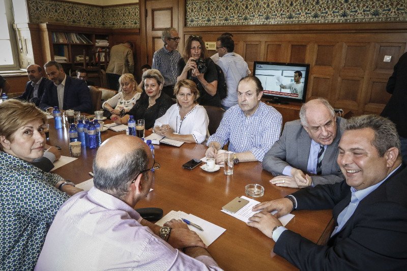 Απο την συνεδρίαση της ΚΟ των ΑΝΕΛ- φωτογραφία eurokinissi