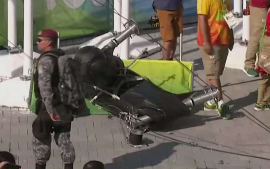 Ρίο: Επεσε τηλεοπτική κάμερα και τραυμάτισε δύο ανθρώπους [εικόνες] | iefimerida.gr 1