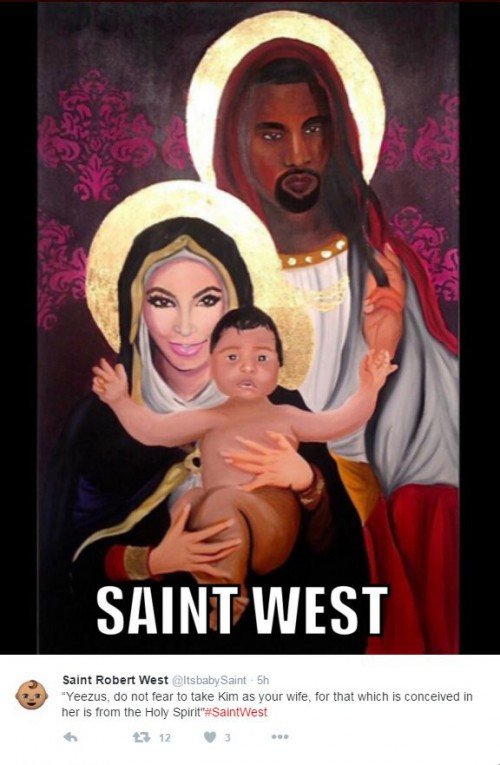Γελάει το διαδίκτυο με την Κιμ Καρντάσιαν -Ονόμασε τον γιο της «Αγιο» [εικόνες] | iefimerida.gr 0