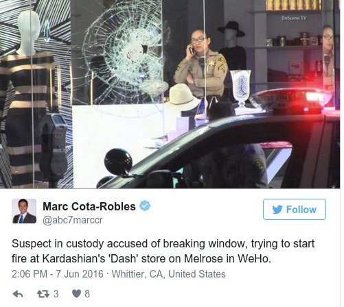 Στόχος εμπρηστή το κατάστημα των Καρντάσιαν [εικόνα] | iefimerida.gr 0