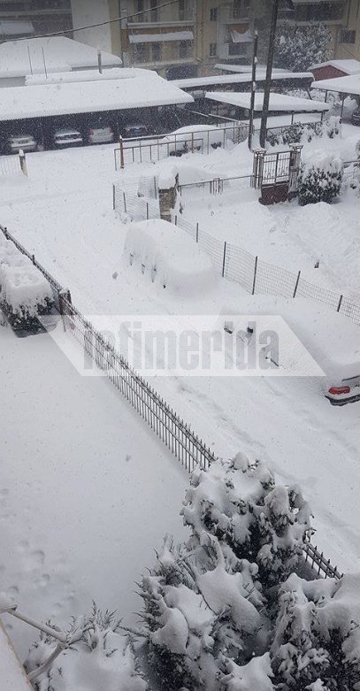 «Βόμβα» χιονιού έπεσε από τη Λάρισα ως την Ξάνθη -Μισό μέτρο χιόνι στα Ιωάννινα [εικόνες] | iefimerida.gr 3