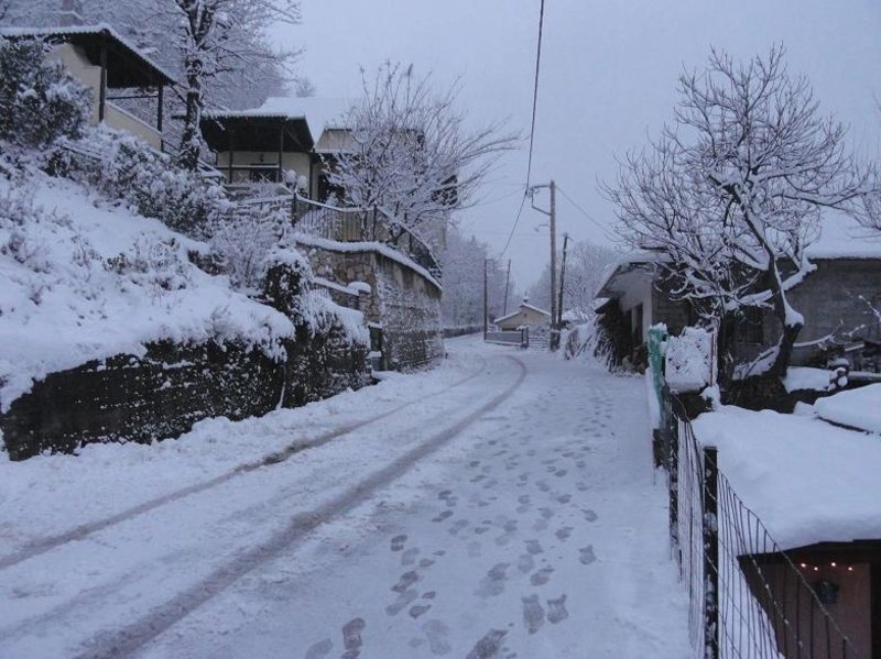 Στα λευκά η χώρα, προβλήματα από την κακοκαιρία – Χιόνια και χαμηλές θερμοκρασίες και σήμερα [εικόνες&βίντεο] | iefimerida.gr 2
