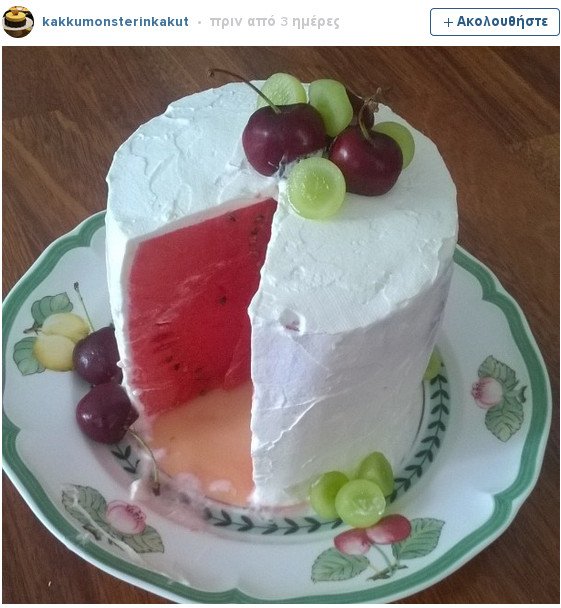 Νέα μόδα: Τούρτες με καρπούζι, αντί για παντεσπάνι! [εικόνες] | iefimerida.gr 3