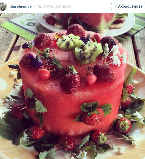 Νέα μόδα: Τούρτες με καρπούζι, αντί για παντεσπάνι! [εικόνες] | iefimerida.gr 4