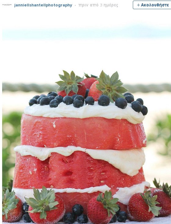 Νέα μόδα: Τούρτες με καρπούζι, αντί για παντεσπάνι! [εικόνες] | iefimerida.gr 5