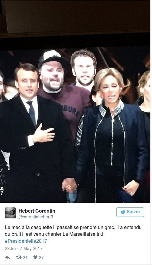 Viral ο άντρας με το κασκέτο πίσω από τον Μακρόν -«Σαν Ελληνας που άκουσε θόρυβο κι ανέβηκε!» [εικόνες] | iefimerida.gr 1