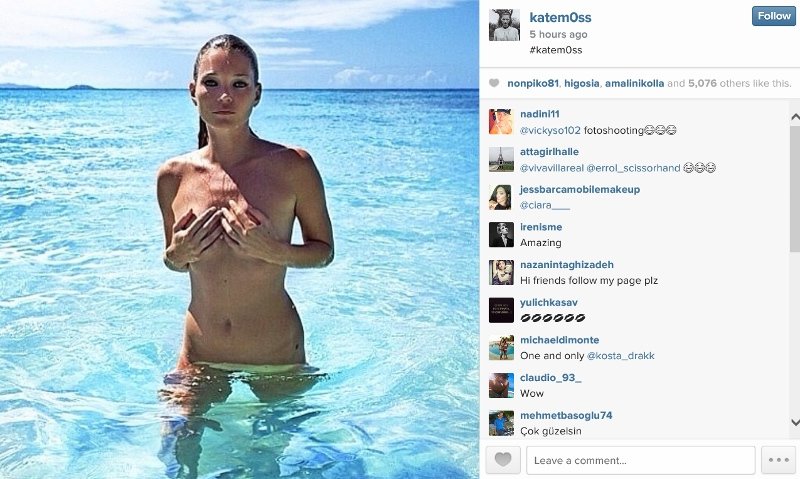 Η Κέιτ Μος ολόγυμνη βουτάει σε καταγάλανα νερά [εικόνες]  | iefimerida.gr 0