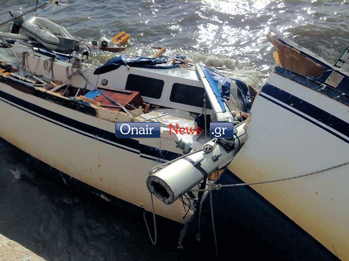 Στην Κέρκυρα οι άνεμοι πέταξαν τα ιστιοπλοϊκά στα βράχια και τα διέλυσαν [εικόνες] | iefimerida.gr 3