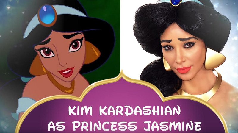 Η Κιμ Καρντάσιαν μεταμορφώνεται σε πριγκίπισσα Γιασμίν αλλά δεν πείθει ούτε την κόρη της [εικόνες & βίντεο] | iefimerida.gr 1
