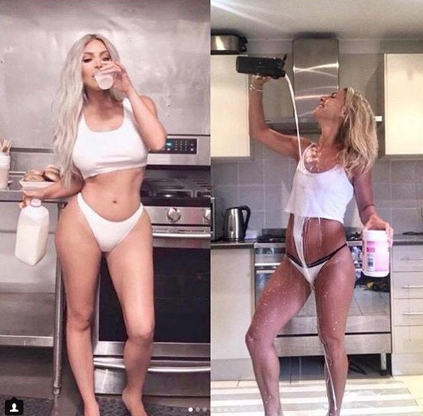 Περήφανες μαμάδες ποζάρουν αλά Κιμ Καρντάσιαν -Ημίγυμνες στην κουζίνα [εικόνες] | iefimerida.gr 0