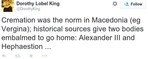 Ντόροθι Κινγκ: Ο Μέγας Αλέξανδρος ή ο Ηφαιστίωνας είναι ο ένοικος του τάφου στην Αμφίπολη [εικόνες] | iefimerida.gr 1