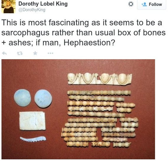 Ντόροθι Κινγκ: Ο Μέγας Αλέξανδρος ή ο Ηφαιστίωνας είναι ο ένοικος του τάφου στην Αμφίπολη [εικόνες] | iefimerida.gr 2