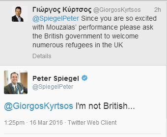 Τι απάντησε ο Γιώργος Κύρτσος στον Πίτερ Σπίγκελ που υπερασπίστηκε τον Μουζάλα [εικόνες] | iefimerida.gr 0