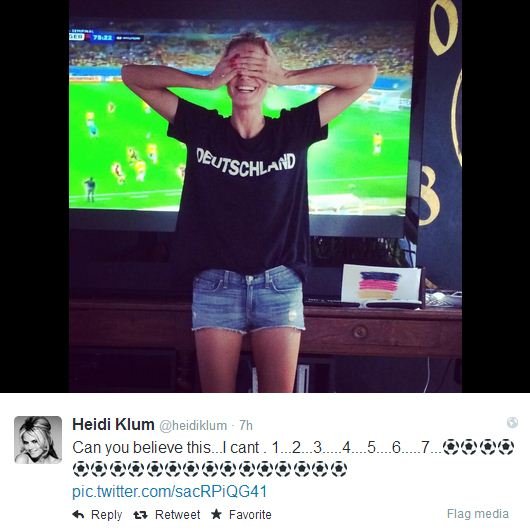Δείτε πόσο τρελά πανηγύρισε η Χάιντι Κλουμ την νίκη της Γερμανίας [εικόνες] | iefimerida.gr 0