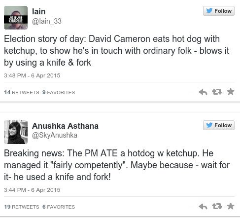 Εγινε ρεζίλι: Γελάει το Twitter με το πώς τρώει ο Κάμερον το χοτ ντογκ [εικόνες] | iefimerida.gr 1