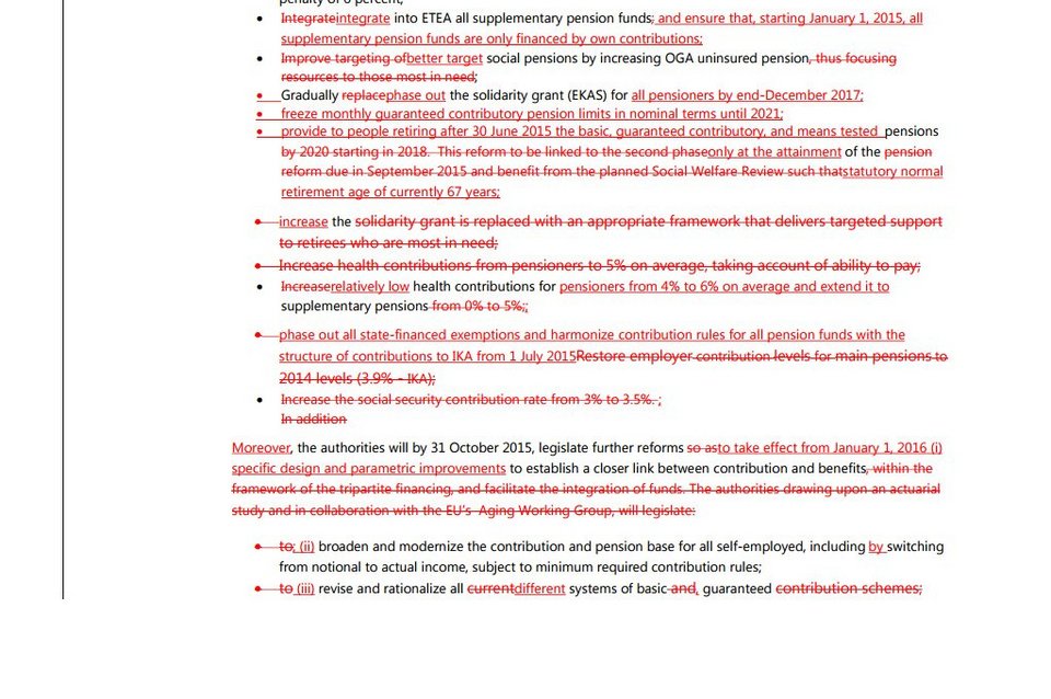 Οι δανειστές έσβησαν με κόκκινο στυλό τις προτάσεις Τσίπρα [εικόνες & pdf] | iefimerida.gr 1