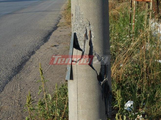 Σοκ στην Πατρών- Πύργου: Κολώνα φωτισμού κρέμεται έτοιμη να πέσει στα κεφάλια περαστικών [εικόνες] | iefimerida.gr 2