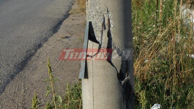 Σοκ στην Πατρών- Πύργου: Κολώνα φωτισμού κρέμεται έτοιμη να πέσει στα κεφάλια περαστικών [εικόνες] | iefimerida.gr 3