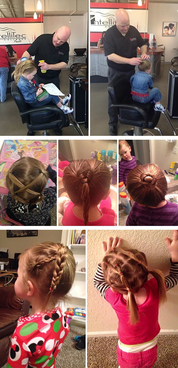 Μπαμπάς που έγινε καμβάς, κομμωτής, κουβαλητής, μάγειρας -Τι κάνουν οι πατεράδες για τα παιδιά τους [εικόνες]   | iefimerida.gr 2