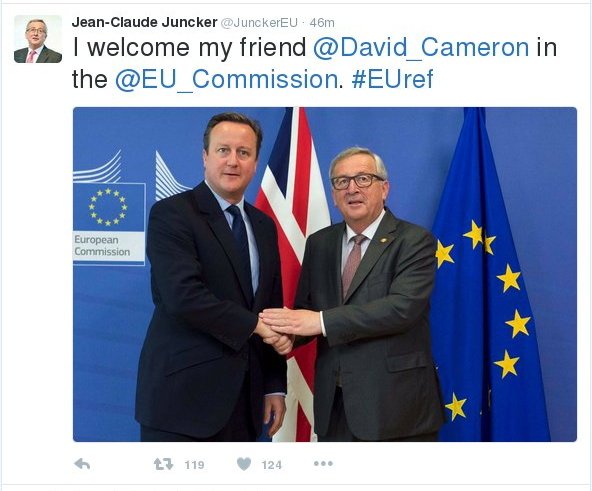 Στις Βρυξέλλες ο Κάμερον -Η πρώτη αμήχανη συνάντηση με τον Γιούνκερ [εικόνα] | iefimerida.gr 0