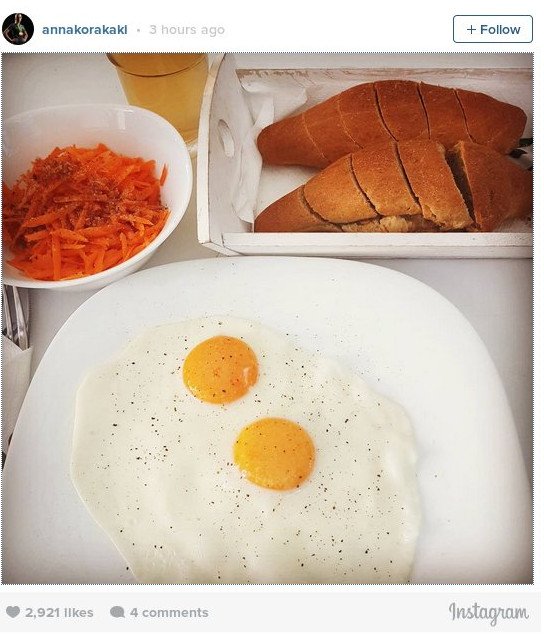 Δείτε το απίστευτο πρωινό που τρώει η Αννα Κορακάκη [εικόνα] | iefimerida.gr 0