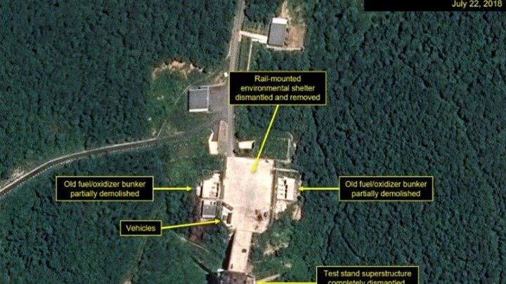 Η Β. Κορέα κατεδαφίζει εγκαταστάσεις-κλειδιά στο πεδίο εκτόξευσης δορυφόρων Σόχε [εικόνα] | iefimerida.gr 0