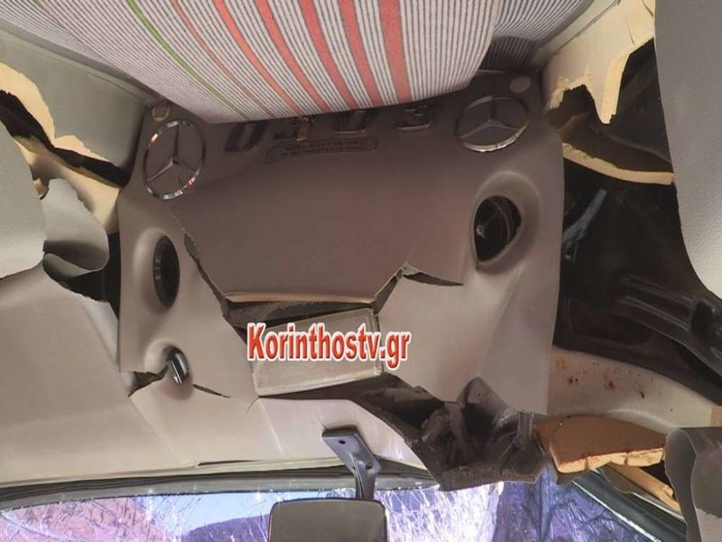 Σύγκρουση λεωφορείου ΚΤΕΛ με φορτηγό στην Κορίνθου-Τριπόλεως -Τρεις τραυματίες [εικόνες & βίντεο] | iefimerida.gr 5