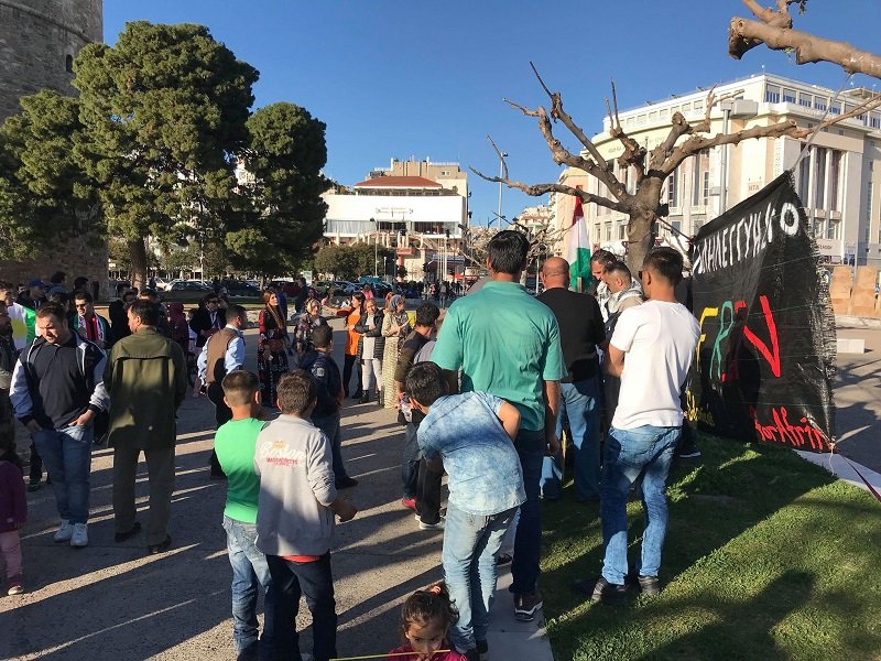 Θεσσαλονίκη: Συγκέντρωση διαμαρτυρίας Κούρδων για την εισβολή στην Αφρίν [εικόνες & βίντεο] | iefimerida.gr 1
