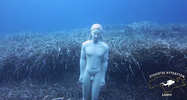 Τι γυρεύει ένας Κούρος σε ένα λιβάδι με φύκια στο βυθό της Σάμου - Μια υπέροχη βουτιά [εικόνες & βίντεο] | iefimerida.gr 2