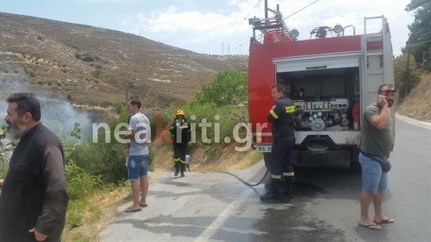 Υπό μερικό έλεγχο τέθηκε η πυρκαγιά στην Κνωσό [εικόνες] | iefimerida.gr 5