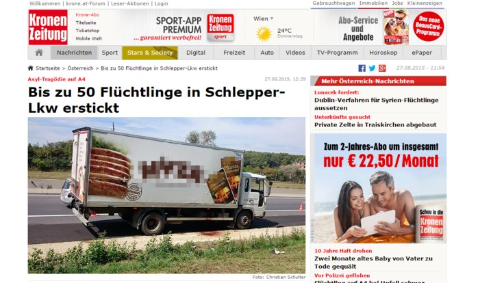 Αυστρία: 50 πρόσφυγες βρέθηκαν νεκροί μέσα σε φορτηγό [εικόνα] | iefimerida.gr 0