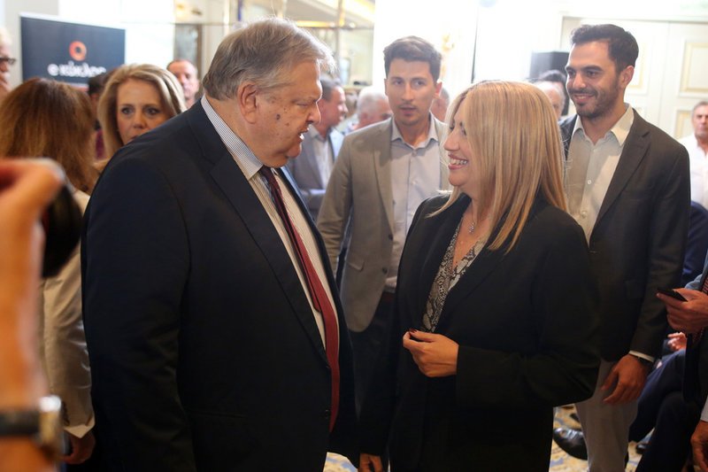 Ο Ευάγγελος Βενιζέλος με την Φώφη Γεννηματά