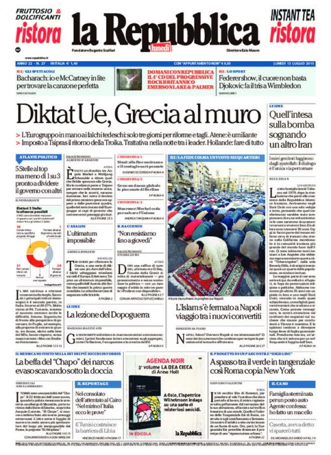 Το ελληνικό θρίλερ πρωτοσέλιδο στον ιταλικό Tύπο [εικόνες] | iefimerida.gr 2