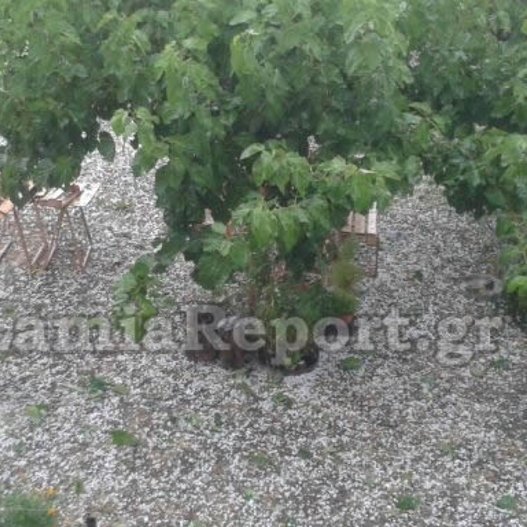 Ισχυρή καταιγίδα και χαλάζι «σάρωσαν» το κέντρο της Λαμίας [εικόνες]  | iefimerida.gr 1