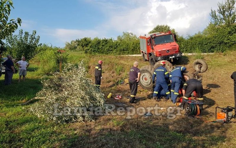 Λαμία: Αγρότης καταπλακώθηκε από το τρακτέρ του [βίντεο] | iefimerida.gr 1