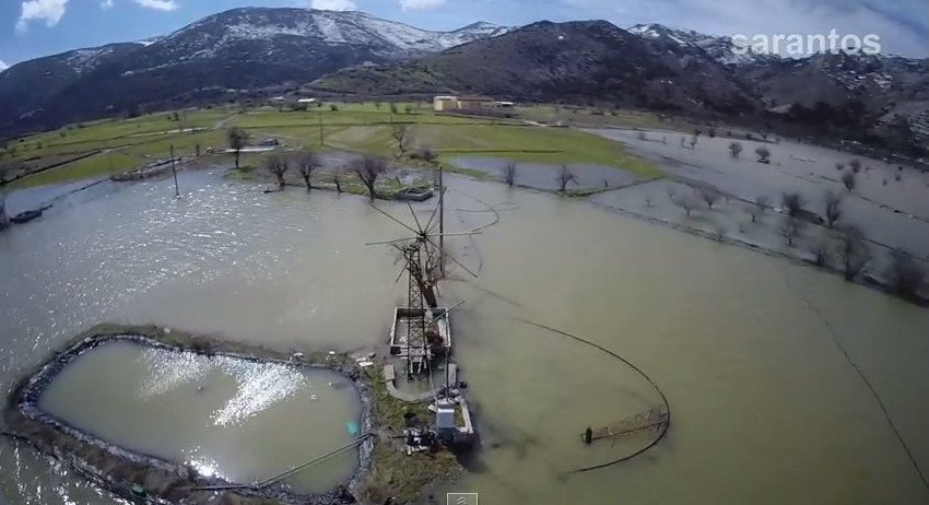 Απίστευτο: Δείτε το οροπέδιο Λασιθίου βυθισμένο στο νερό μετά την κακοκαιρία [εικόνες & βίντεο] | iefimerida.gr 0