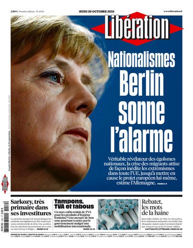 Liberation: Το Βερολίνο χτυπάει το καμπανάκι - Οσο αυξάνονται οι πρόσφυγες, αυξάνεται ο εθνικισμός | iefimerida.gr 0