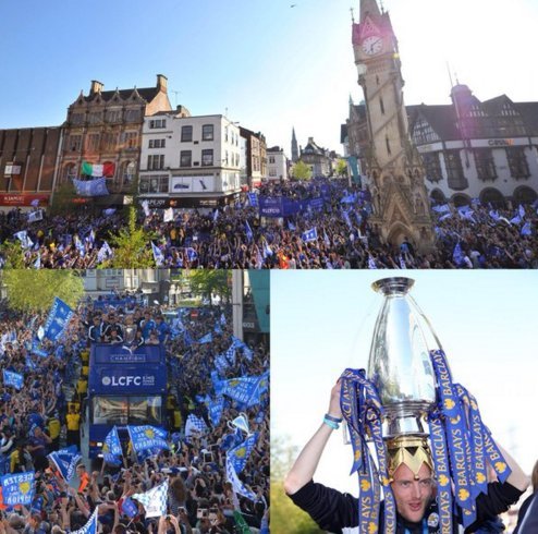 Περισσότεροι από 100.000 φίλαθλοι αποθέωσαν τη Λέστερ - Πλημμύρισαν οι δρόμοι της πόλης [βίντεο] | iefimerida.gr 1