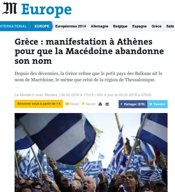 Τι γράφουν τα διεθνή ΜΜΕ για το ογκώδες συλλαλητήριο στην Αθήνα για το όνομα «Μακεδονία» | iefimerida.gr 9
