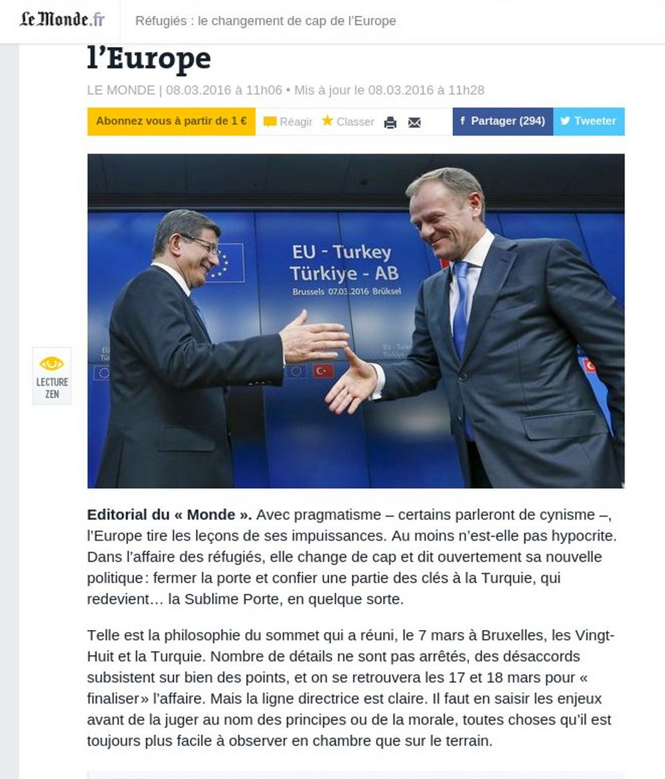 Le Monde: Η Ευρώπη αλλάζει -Η Τουρκία ξαναγίνεται η Υψηλή Πύλη | iefimerida.gr 0
