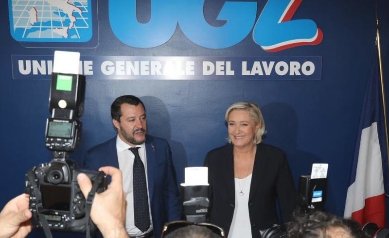 Στη Ρώμη συναντήθηκαν σήμερα το πρωί ο Ματέο Σαλβίνι και η Μαρίν Λεπέν