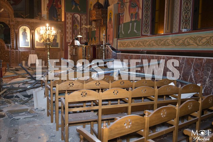 Οροφή σε εκκλησία στη Λέρο κατέρρευσε λίγο πριν έρθει η νύφη [εικόνες] | iefimerida.gr 4