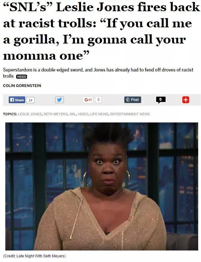 Χάκαραν την Leslie Jones -Την παρομοιάζουν με γορίλλα [εικόνες] | iefimerida.gr 4