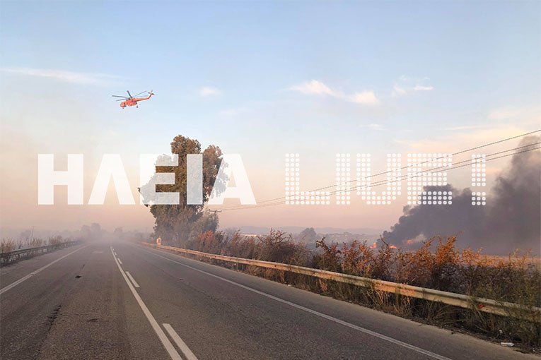 Υπό έλεγχο η πυρκαγιά στα Λεχαινά -Φόβοι αναζωπύρωσης [εικόνες & βίντεο] | iefimerida.gr 2