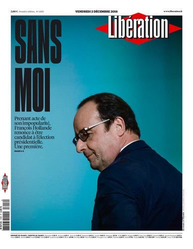 «Χωρίς εμένα»: Το πρωτοσέλιδο της Liberation για τη μη υποψηφιότητα Ολάντ [εικόνα] | iefimerida.gr 0