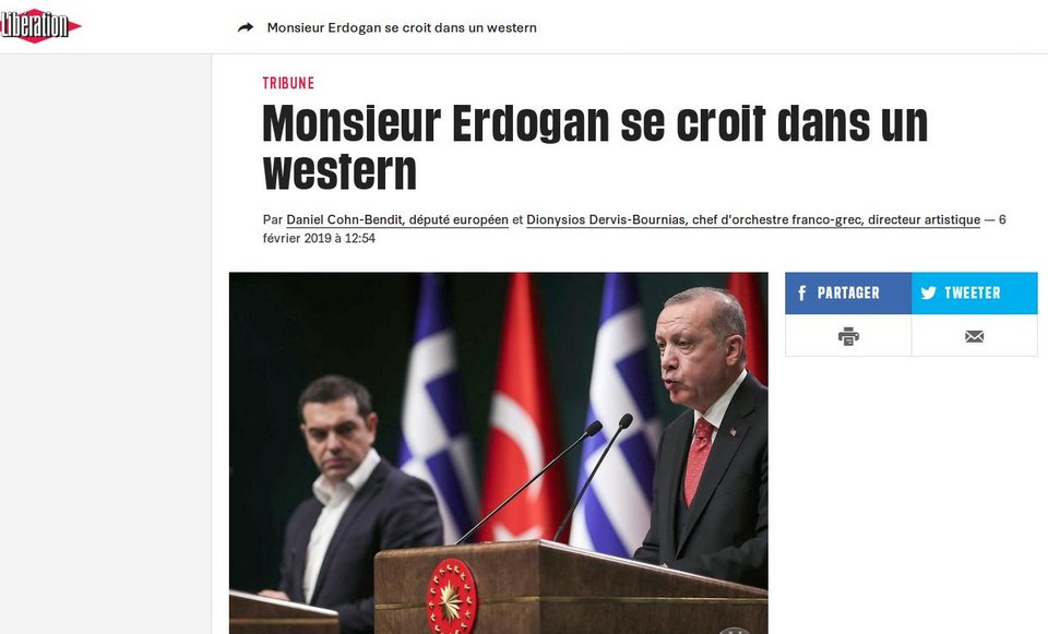 Liberation: Ο Ερντογάν επικήρυξε τους «8», νομίζει ότι είναι σε γουέστερν | iefimerida.gr 0