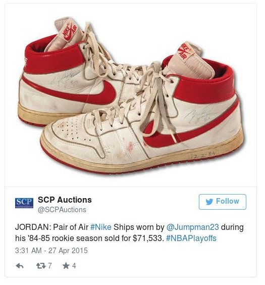 Τα παπούτσια που φορούσε ο Μάικλ Τζόρνταν το '84 πωλήθηκαν 71.533 δολάρια [εικόνες] | iefimerida.gr 1