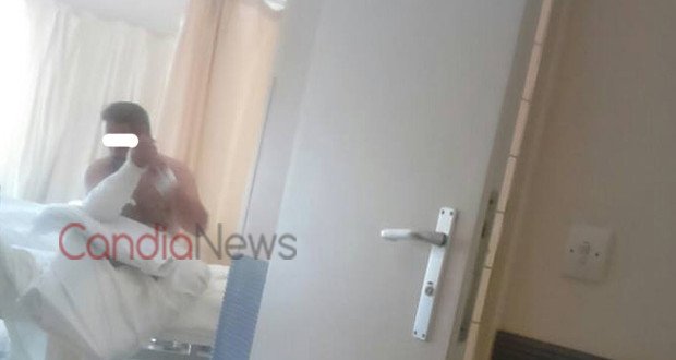 Φωτογραφία του τρίτου ληστή της Κρήτης από το κρεβάτι του νοσοκομείου [εικόνα] | iefimerida.gr 0