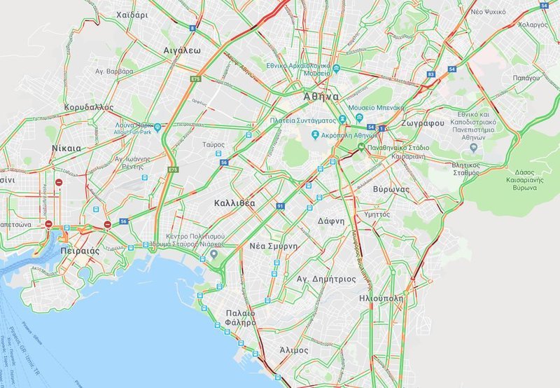 Τεράστιο μποτιλιάρισμα σε Παραλιακή και Αμφιθέας -Τροχαίο με πούλμαν, λεωφορείο, πουλμανάκι | iefimerida.gr 0