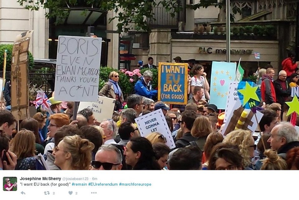 Μεγάλη διαδήλωση κατά του Brexit στο Λονδίνο -«Μένουμε Ευρώπη» είπαν 50.000 διαδηλωτές [εικόνες] | iefimerida.gr 7